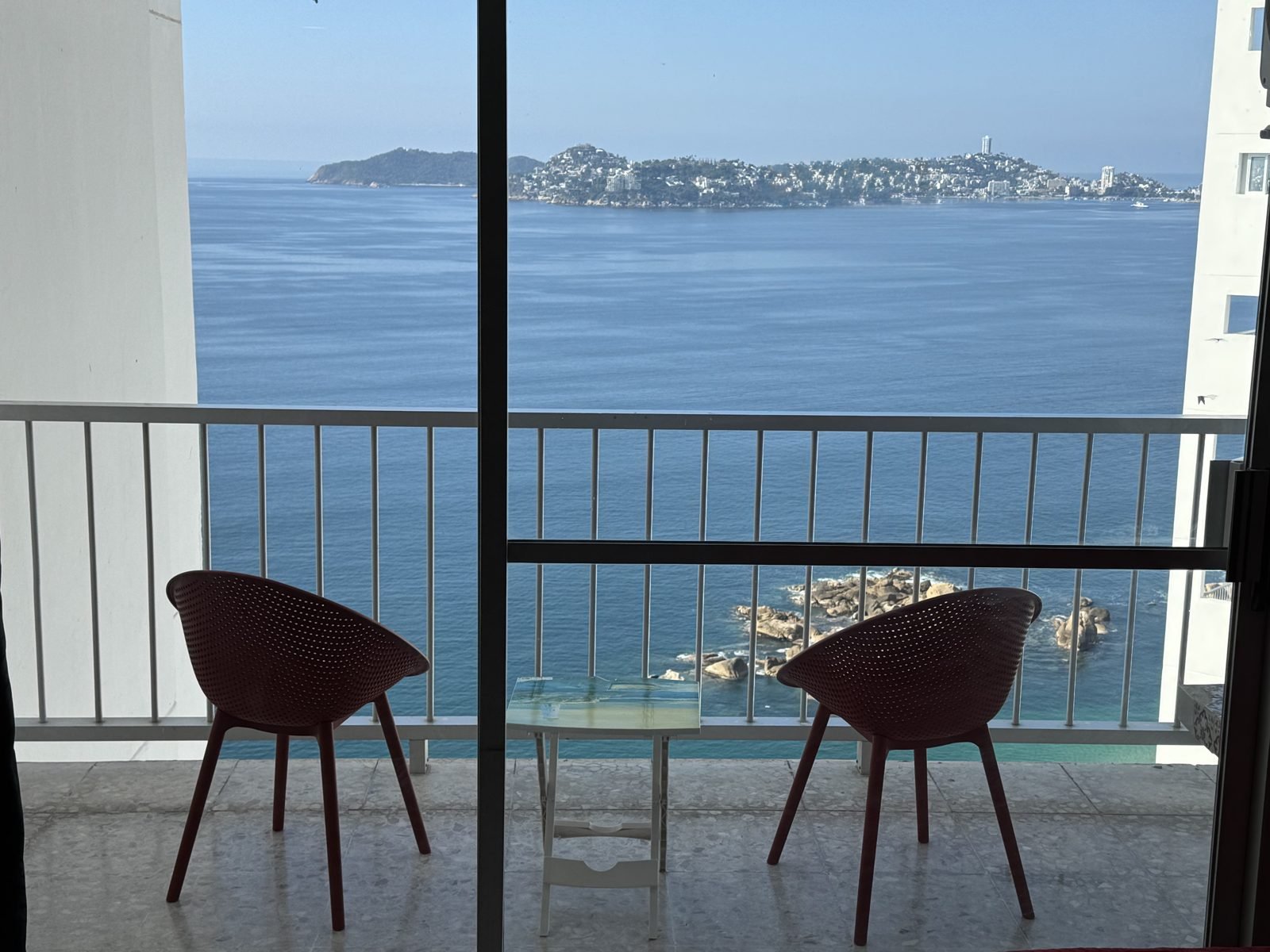 Balcón con vista a la bahía de Acapulco
